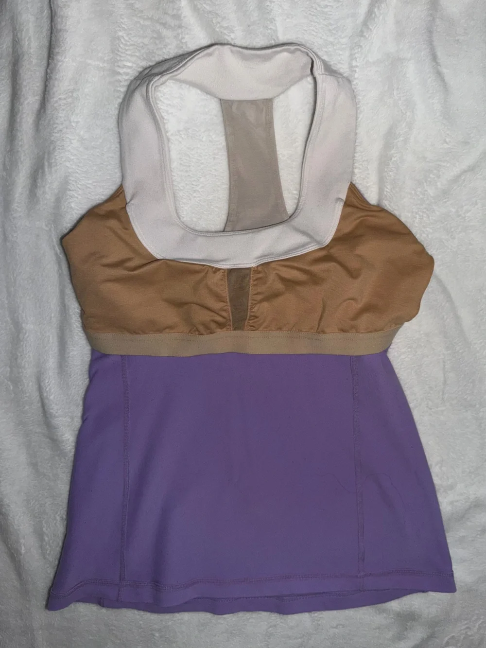 Lululemon Athletica Throwback Scoop Neck Racerback Tank Top Size 8 Lavender